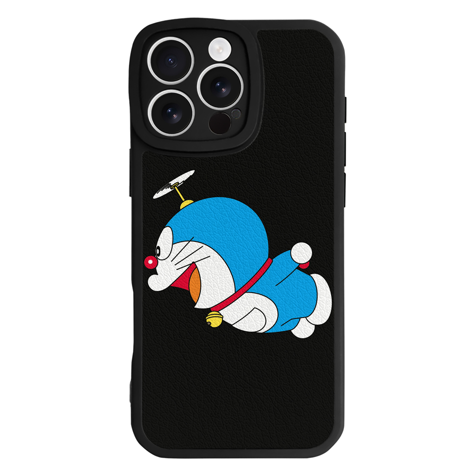 （画像用） ドラえもん Doraemon 【iPhone 16シリーズ対応】シリコンスマホケース（レザー調） 材質：シリコン
